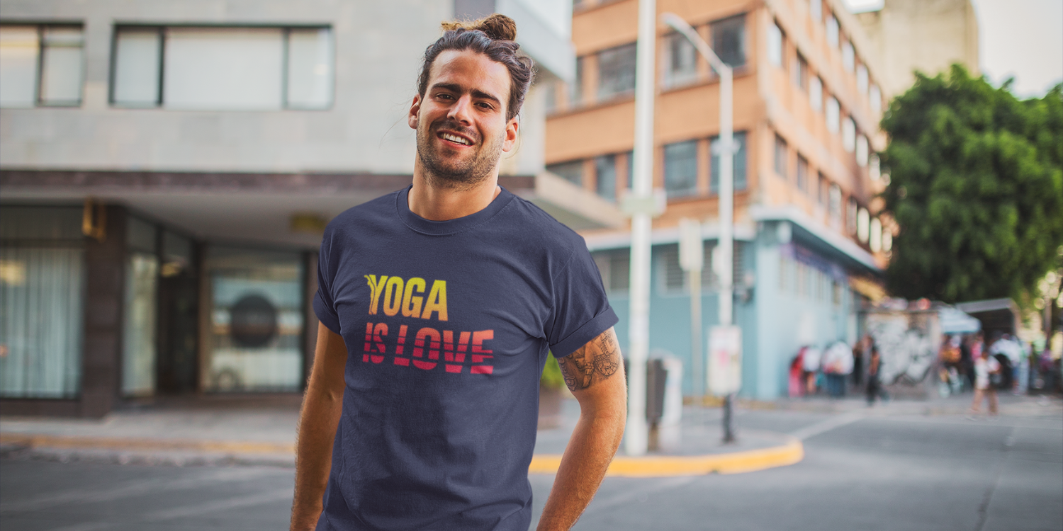 tshirt yoga homme eco responsable bio