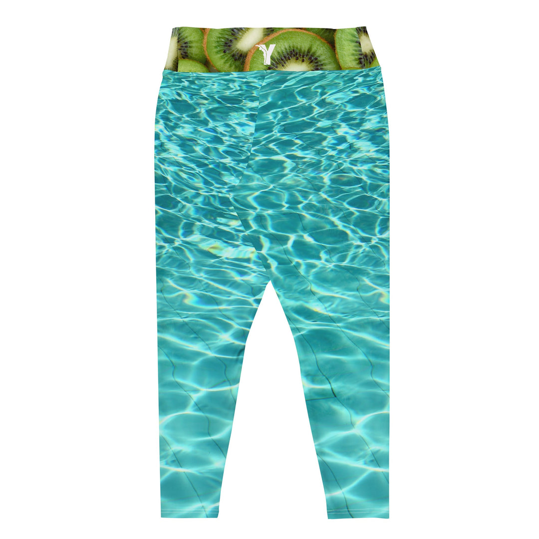 Legging yoga grande taille - Kiwi splash