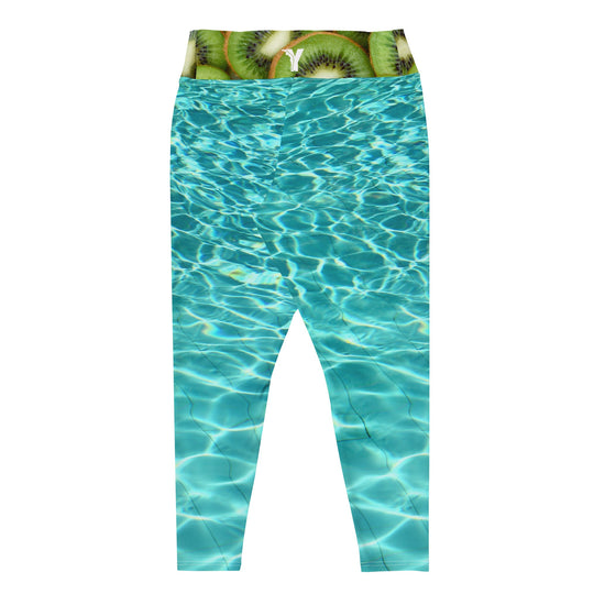 Legging yoga grande taille - Kiwi splash