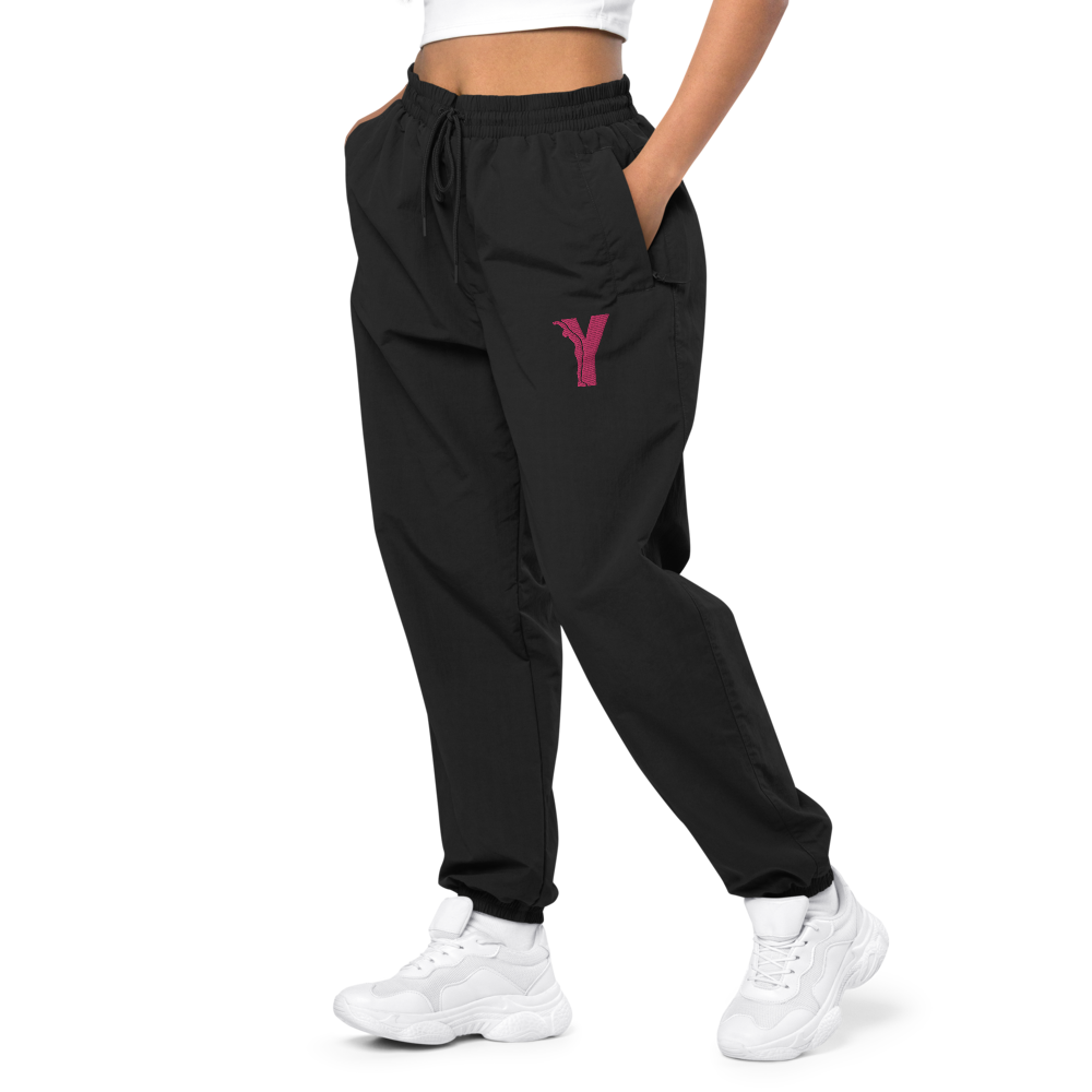 Pantalon de survêtement recyclé - logo Y brodé Rose