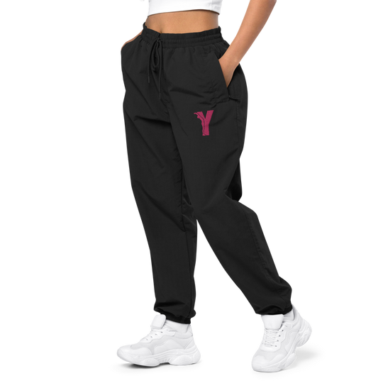 Pantalon de survêtement recyclé - logo Y brodé Rose
