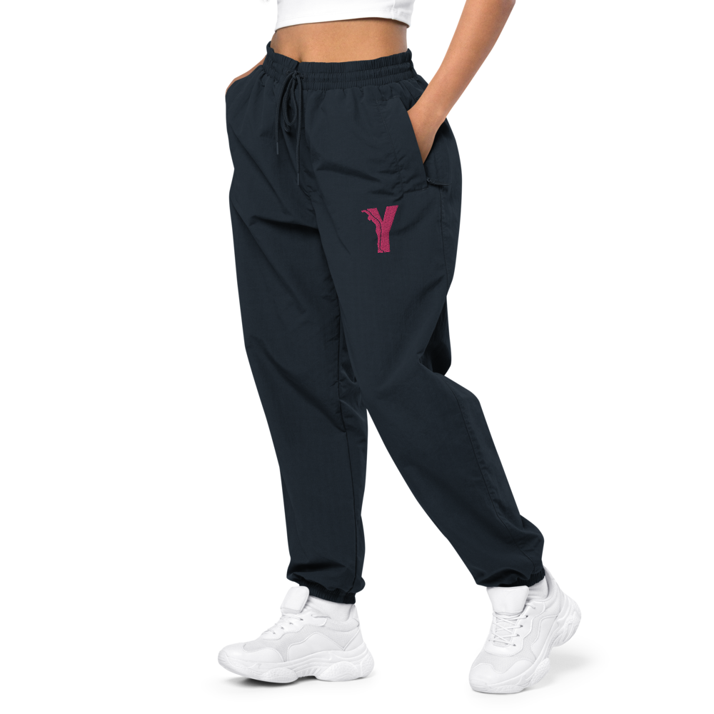 Pantalon de survêtement recyclé - logo Y brodé Rose