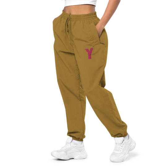 Pantalon de survêtement recyclé - logo Y brodé Rose
