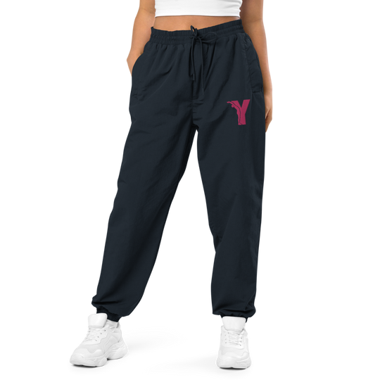 Pantalon de survêtement recyclé - logo Y brodé Rose