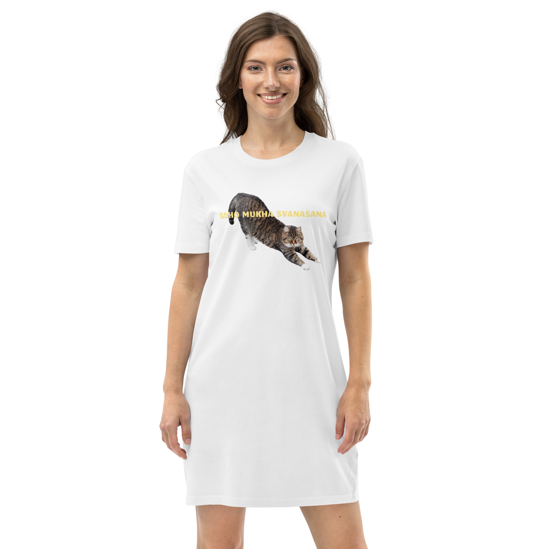 Robe T-shirt - adho mukha svanasana - le chat-YOFE YOGA
