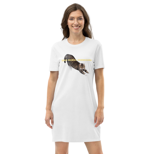 Robe T-shirt - adho mukha svanasana - le chat-YOFE YOGA