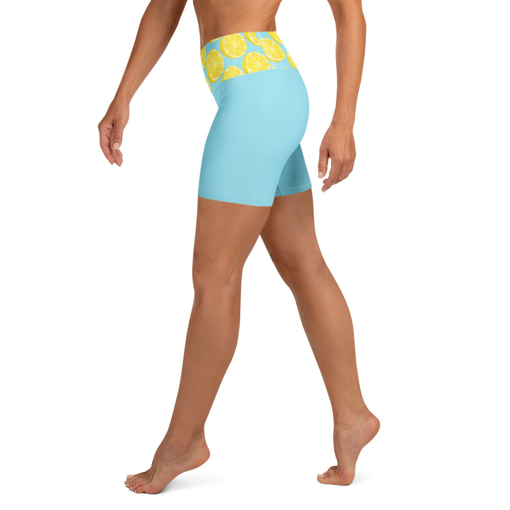Short de yoga femme - citron givré