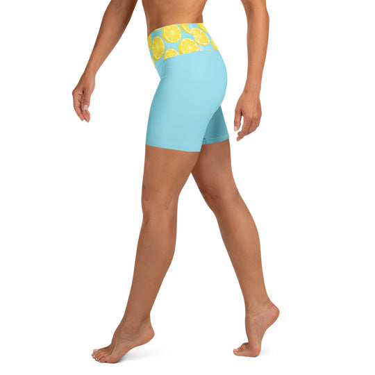 Short de yoga femme - citron givré