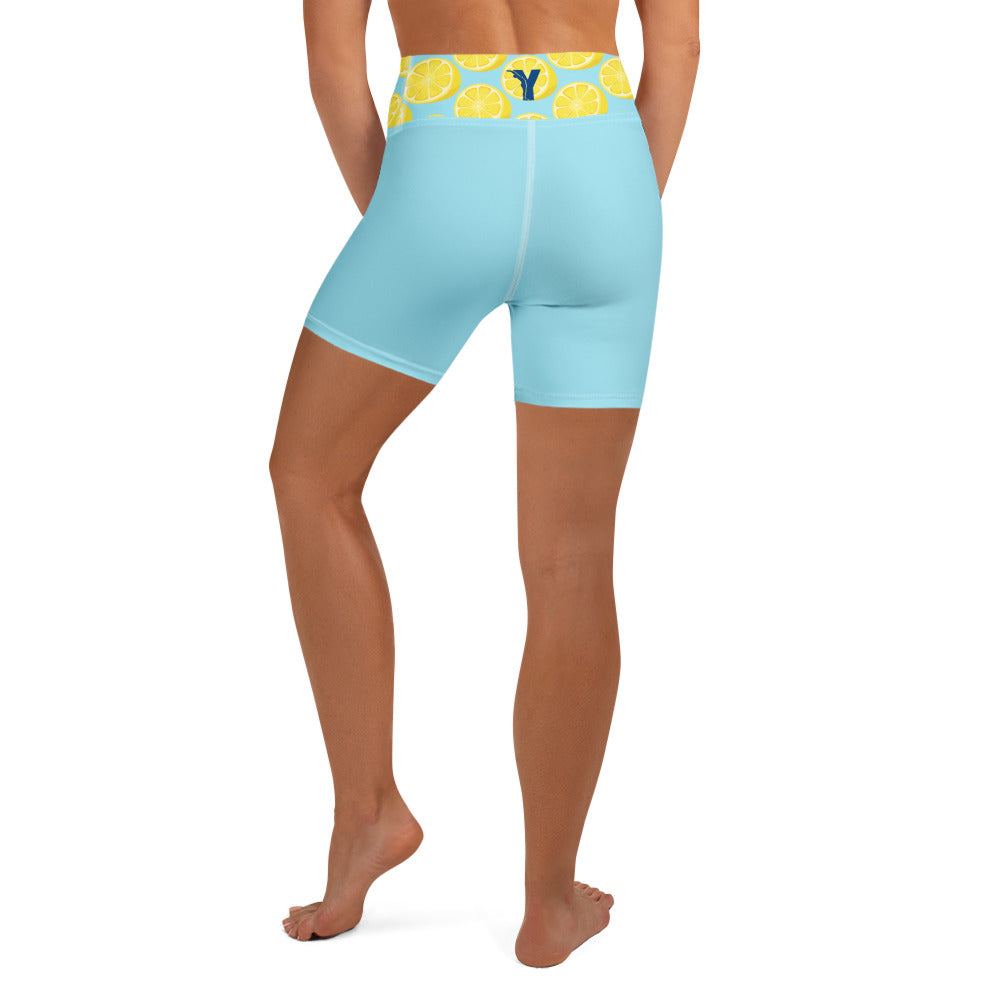 Short de yoga femme - citron givré
