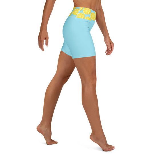 Short de yoga femme - citron givré