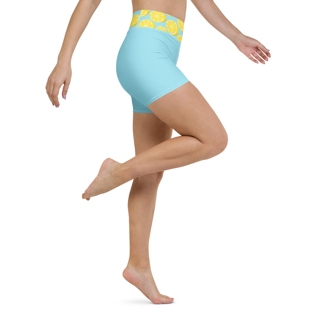 Short de yoga femme - citron givré