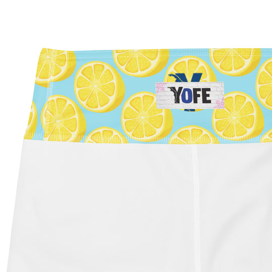 Short de yoga femme - citron givré