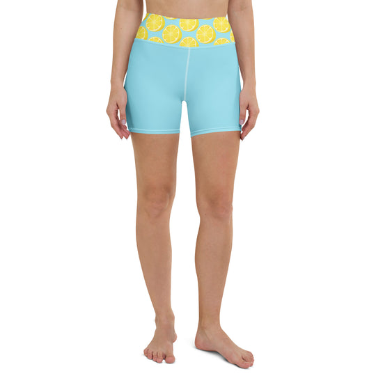 Short de yoga femme - citron givré