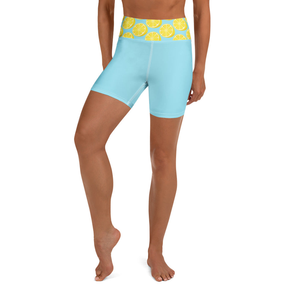 Short de yoga femme - citron givré