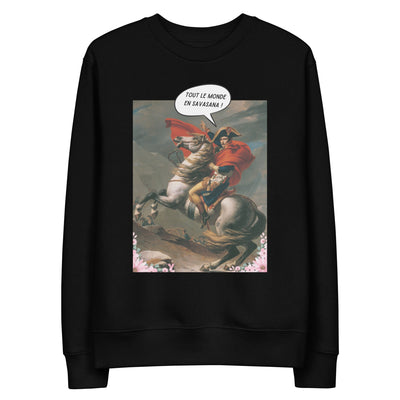 Eco-responsible yoga sweatshirt for women Everyone in Savasana