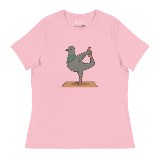 T-shirt décontracté - Femme - pigeon arc debout