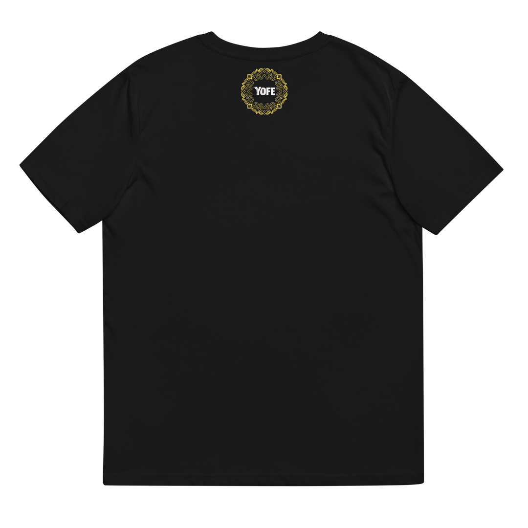 T-shirt en coton biologique - Y brodé blanc-YOFE YOGA