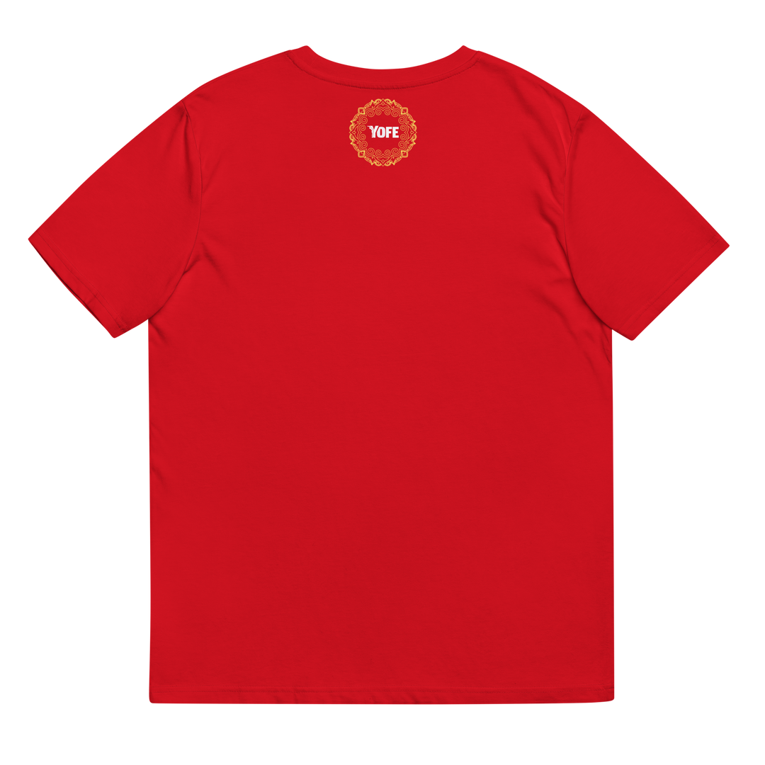 T-shirt en coton biologique - Y brodé blanc-YOFE YOGA
