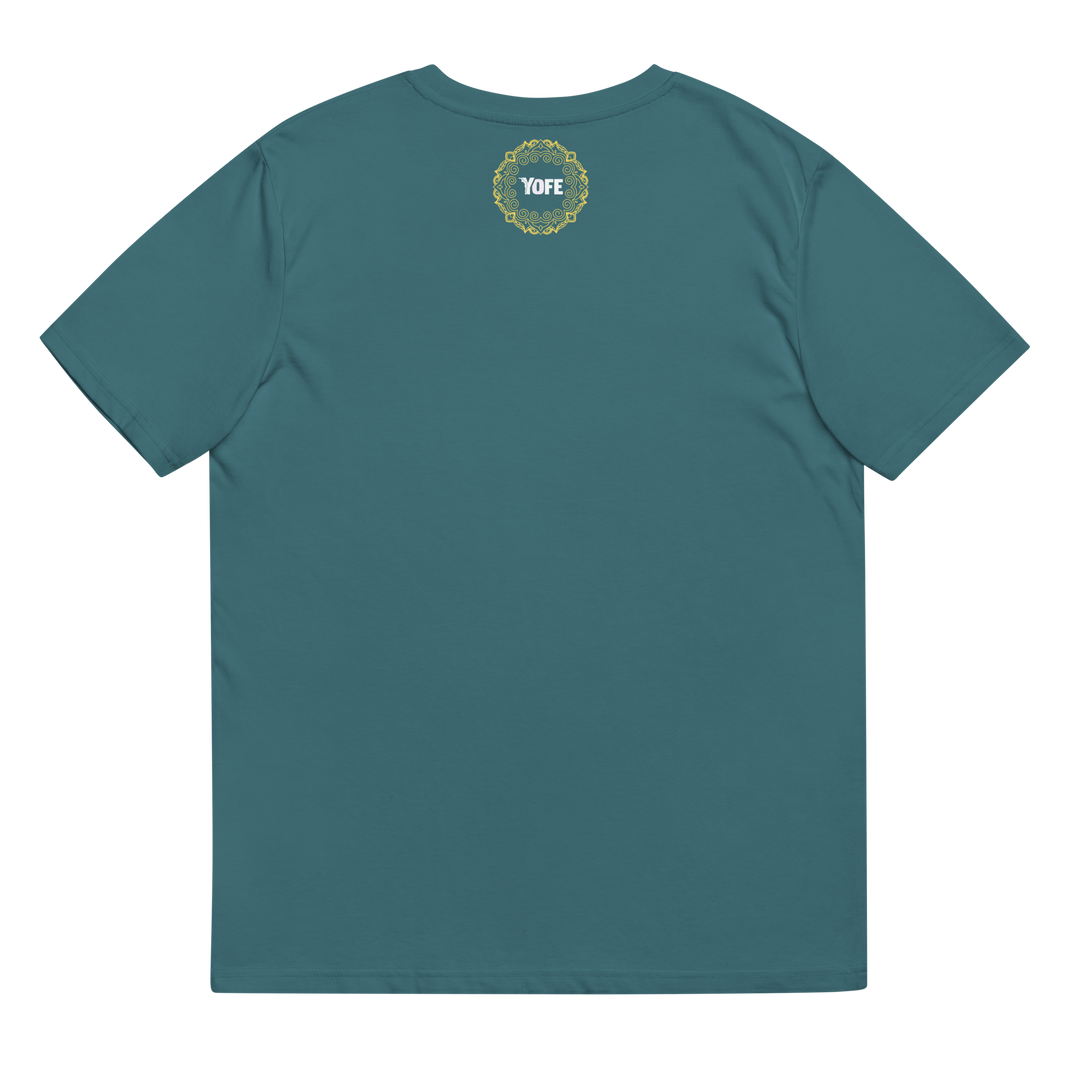 T-shirt en coton biologique - Y brodé blanc-YOFE YOGA