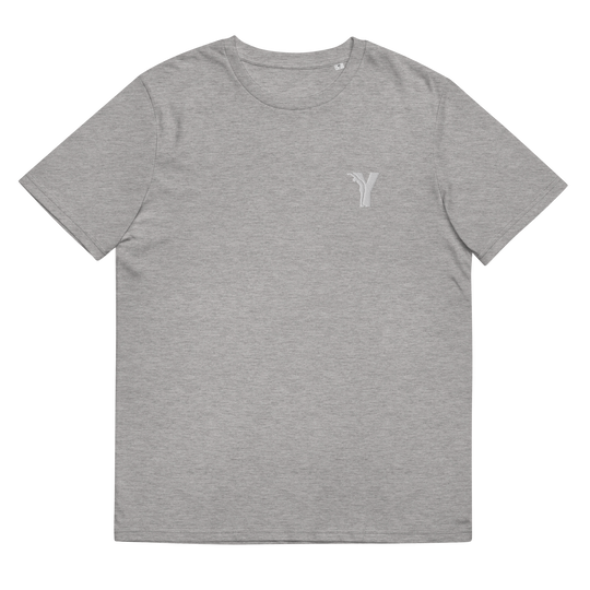 T-shirt en coton biologique - Y brodé blanc-YOFE YOGA