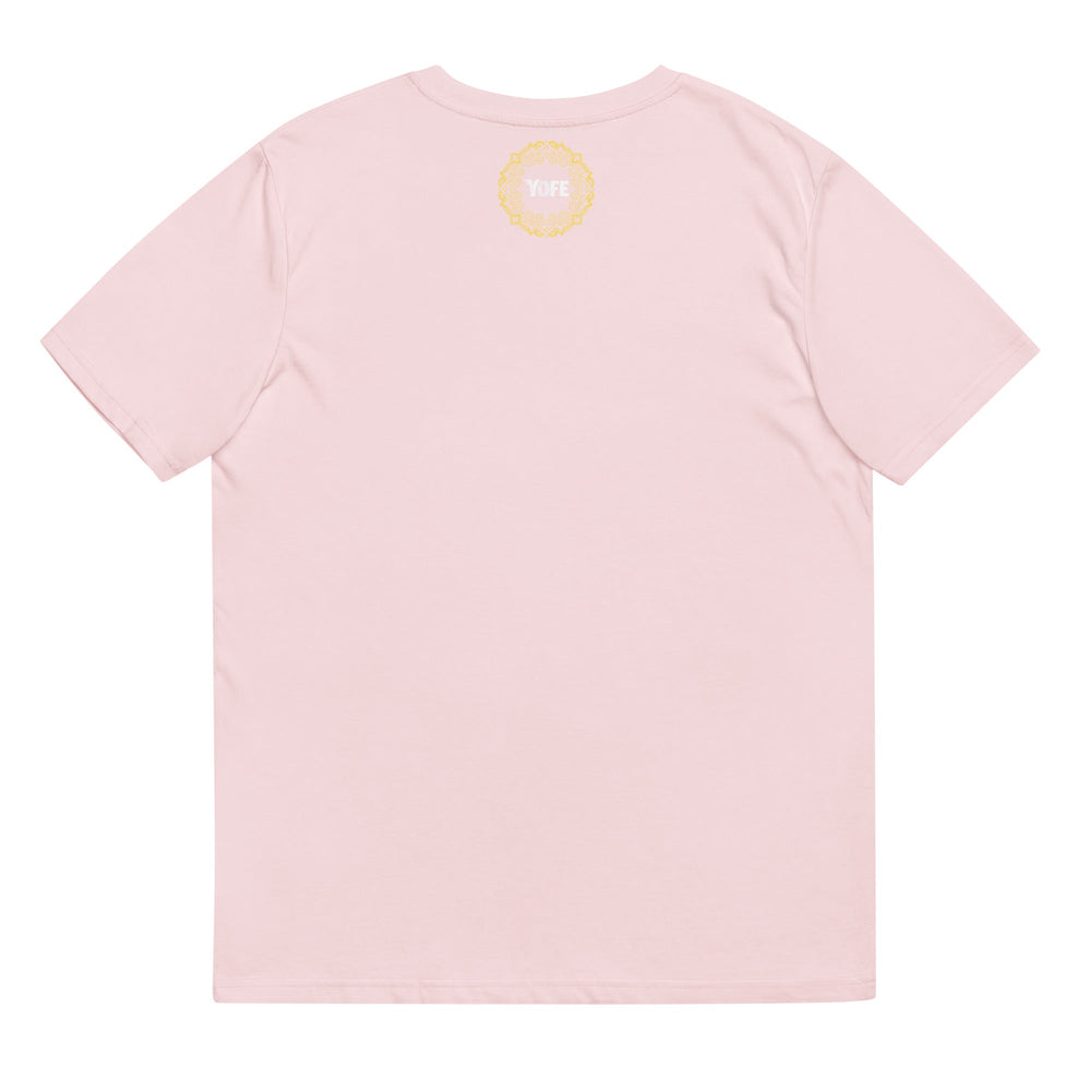 T-shirt yoga coton biologique - Yoga saved my life - rose