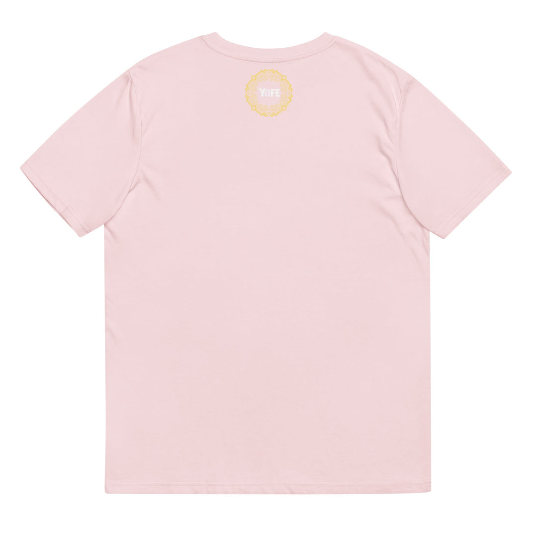 T-shirt yoga coton biologique - Yoga saved my life - rose