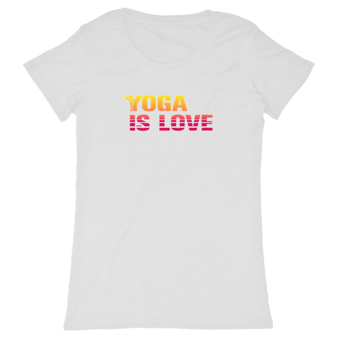 tshirt yoga femme - yoga is love