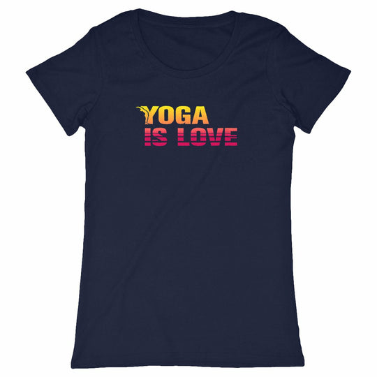 tshirt yoga femme - yoga is love