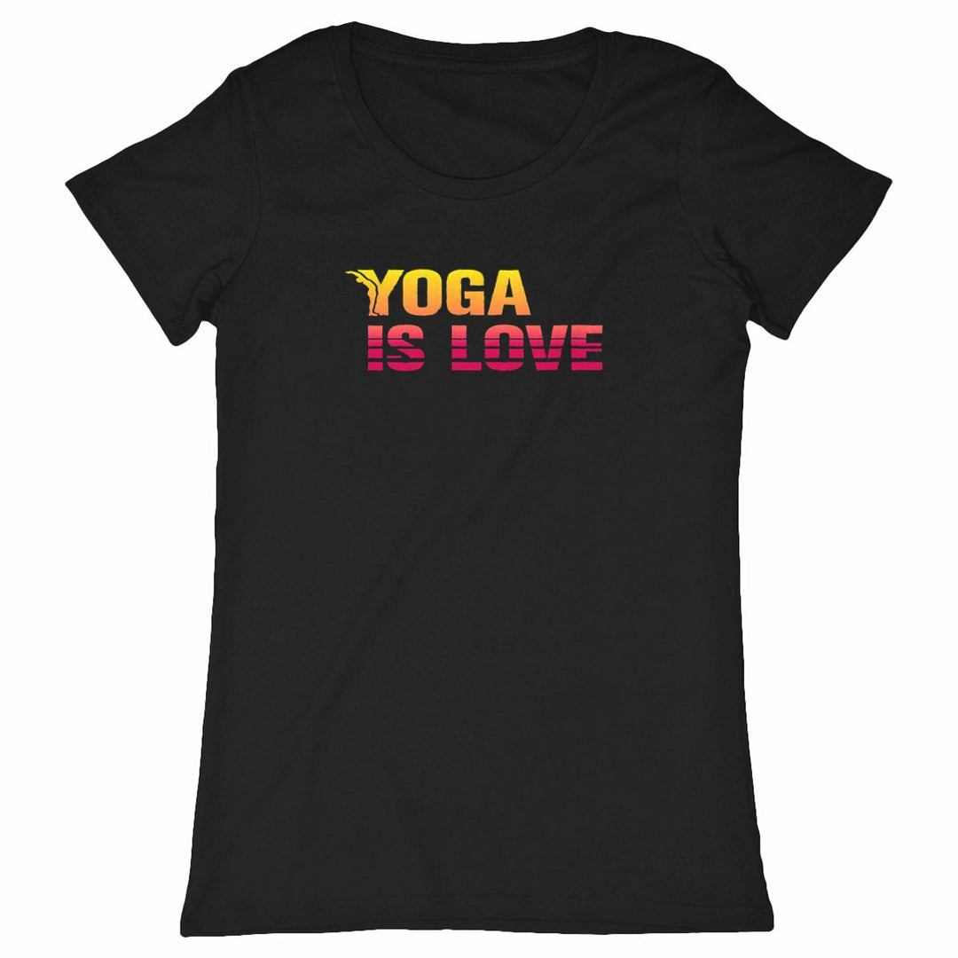tshirt yoga femme - yoga is love
