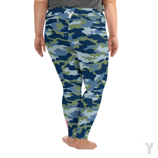 Legging de Yoga - camouflage 2020 - grande taille
