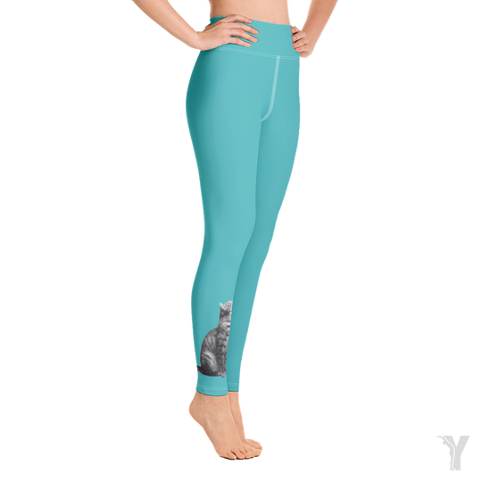 Legging de Yoga - Chat tête en haut-YOFE YOGA