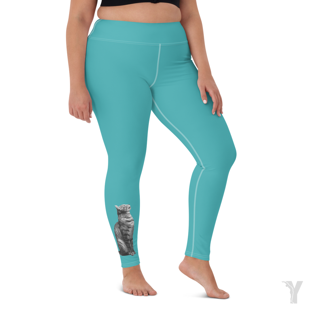 Legging de Yoga - Chat tête en haut-YOFE YOGA