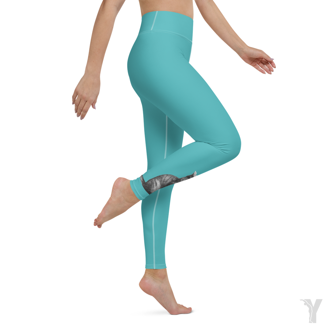Legging de Yoga - Chat tête en haut-YOFE YOGA