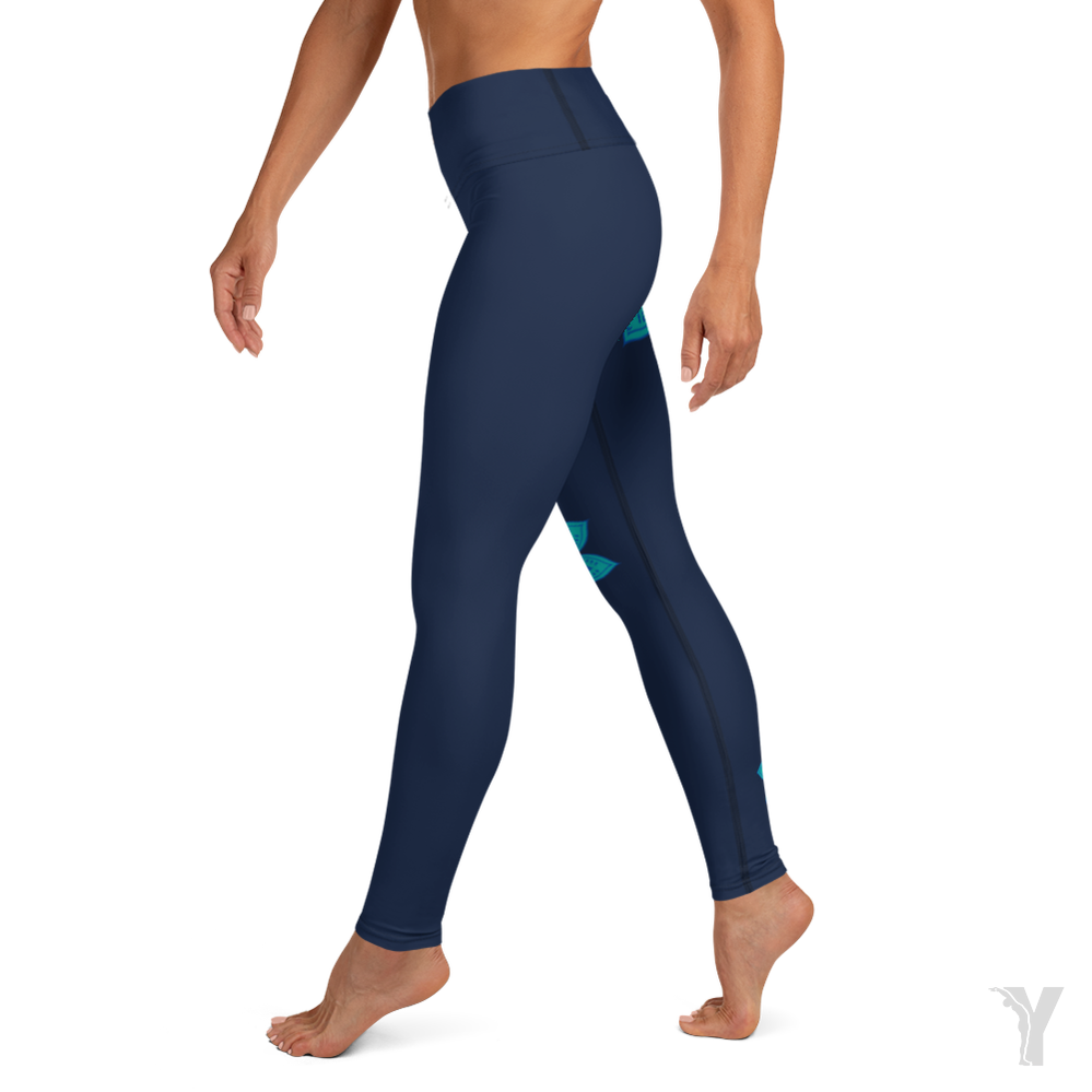 Legging de Yoga - fleur rose