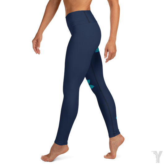 Legging de Yoga - fleur rose