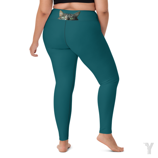 Legging de Yoga - le chat surveille-YOFE YOGA