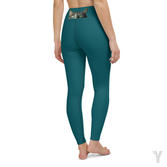 Legging de Yoga - le chat surveille-YOFE YOGA