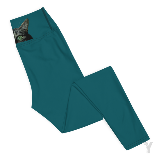 Legging de Yoga - le chat surveille-YOFE YOGA