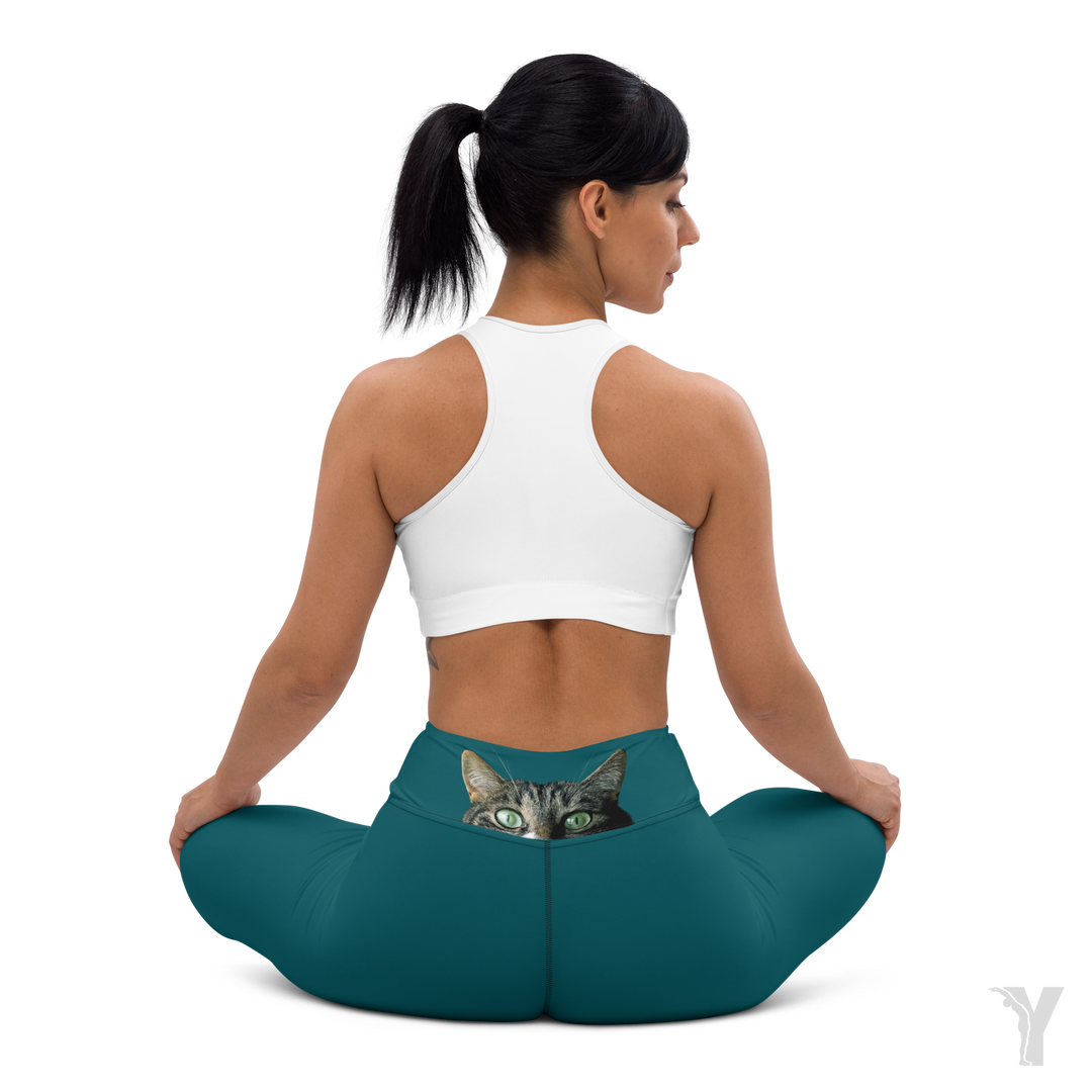 Legging de Yoga - le chat surveille-YOFE YOGA