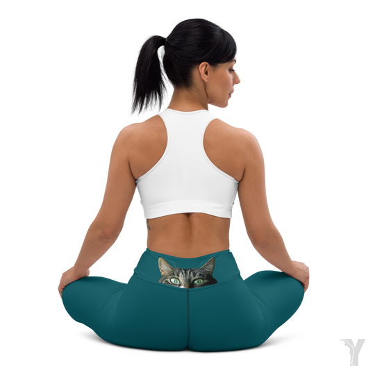 Legging de Yoga - le chat surveille-YOFE YOGA