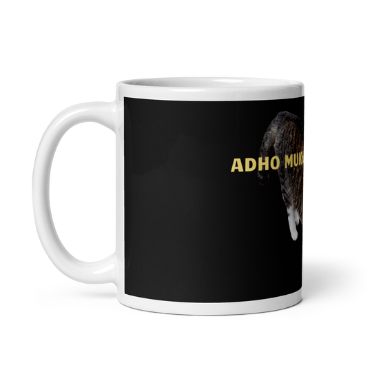 Mug Blanc Brillant - adho mukha svanasa le chat