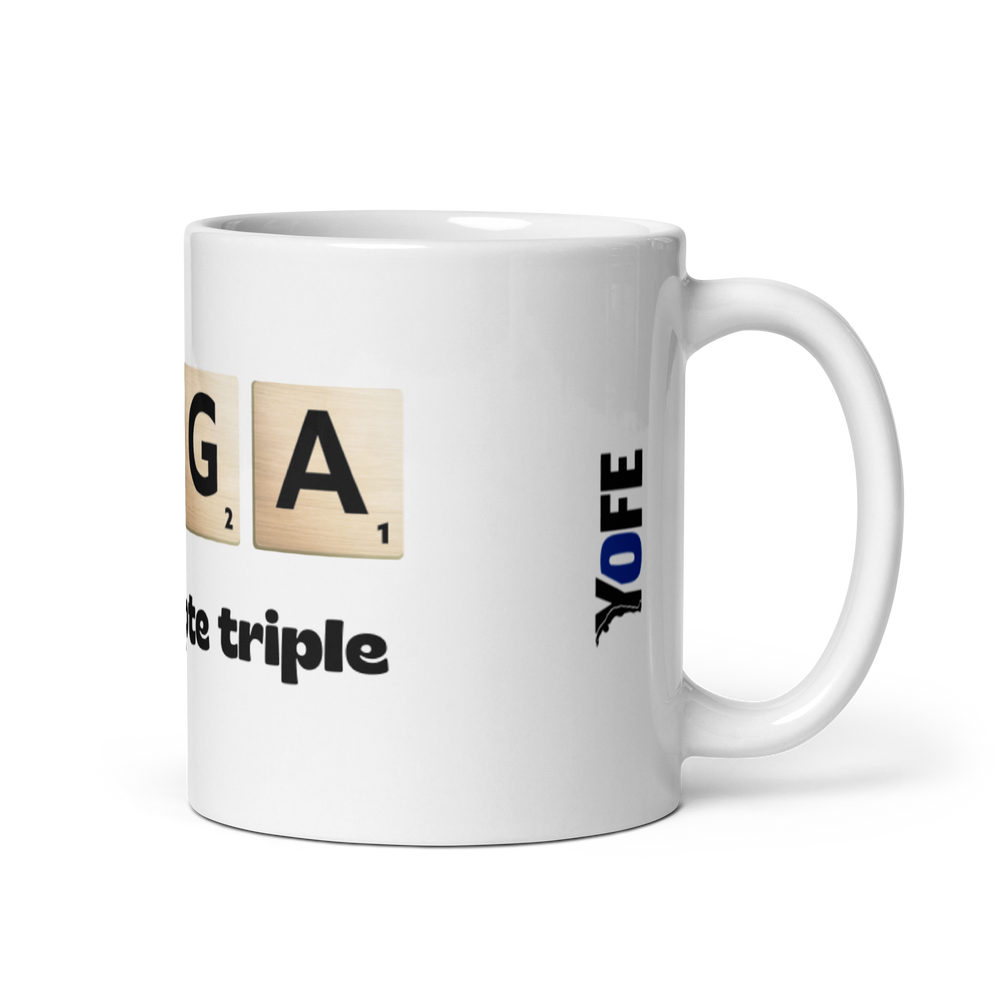 Mug Yoga mot compte triple