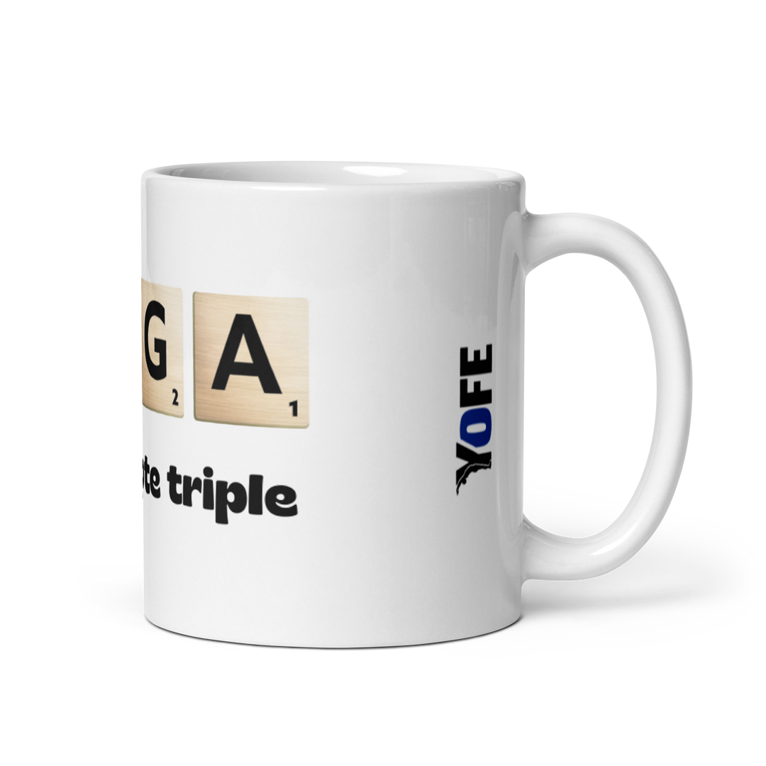 Mug Yoga mot compte triple
