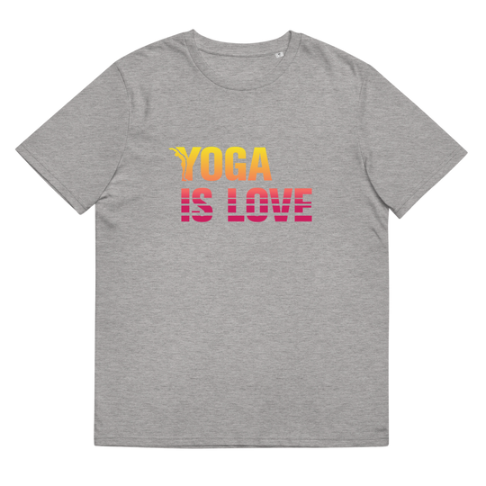 T-shirt Bio - Yoga is love - california-YOFE YOGA