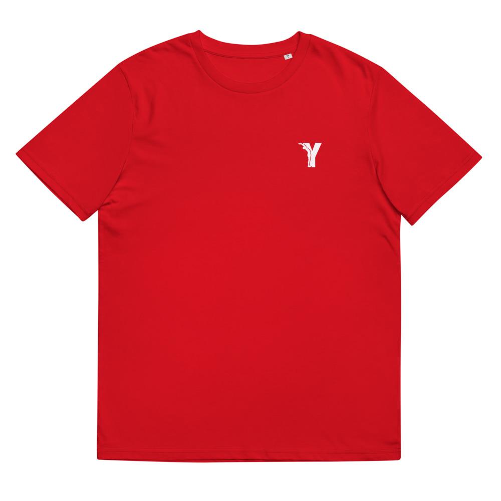 T-shirt Bio- coupe droite - logo Y Blanc-YOFE YOGA