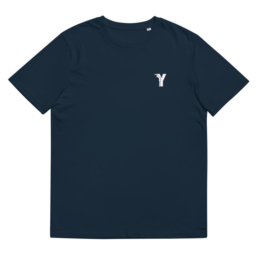 T-shirt Bio- coupe droite - logo Y Blanc-YOFE YOGA