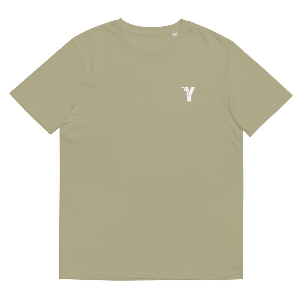 T-shirt Bio- coupe droite - logo Y Blanc-YOFE YOGA