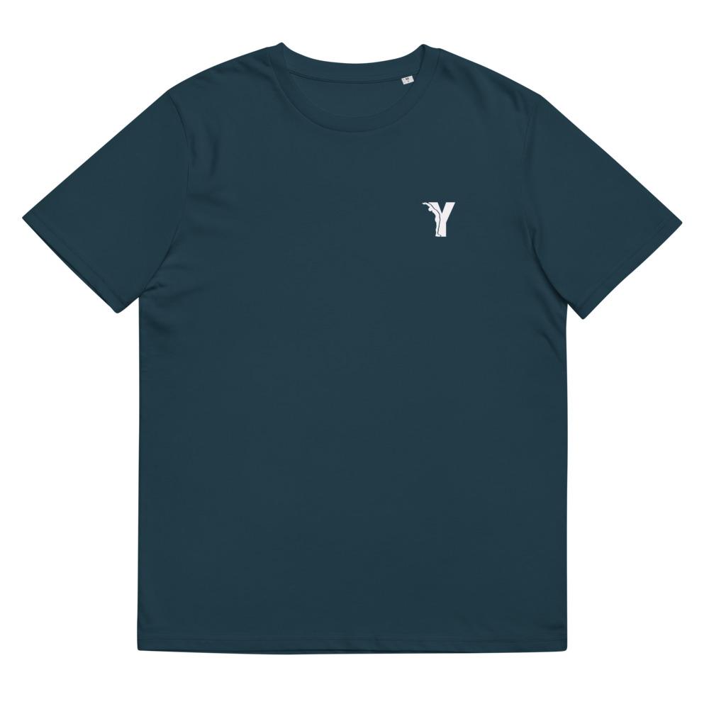 T-shirt Bio- coupe droite - logo Y Blanc-YOFE YOGA