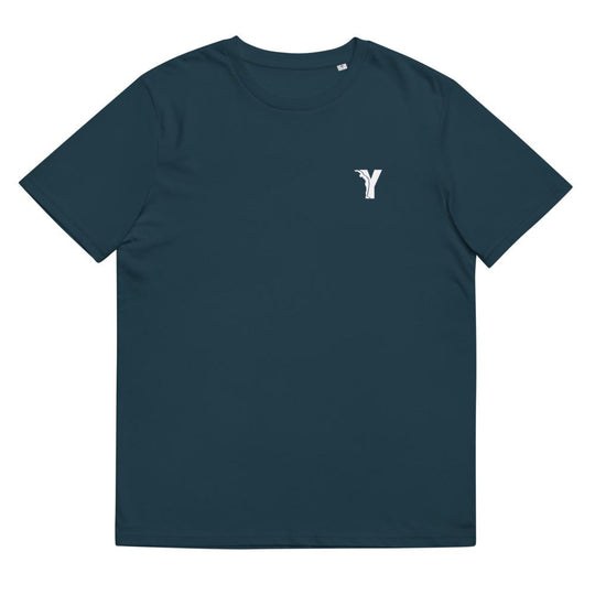 T-shirt Bio- coupe droite - logo Y Blanc-YOFE YOGA