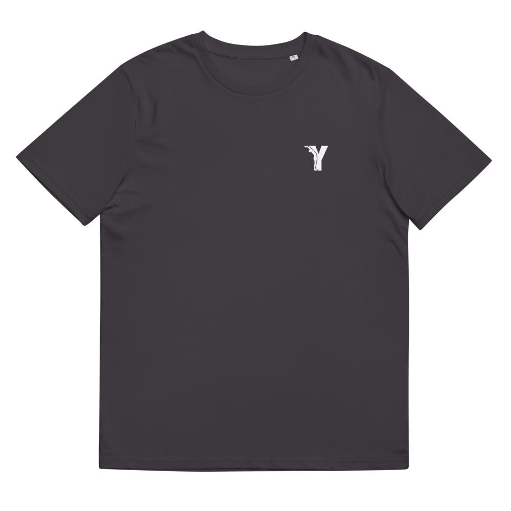 T-shirt Bio- coupe droite - logo Y Blanc-YOFE YOGA